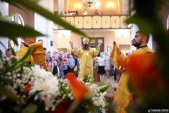 В неделю 8-ю по Пятидесятнице епископ Антоний совершил Божественную литургию в храме в честь иконы Божией  Матери «Всех скорбящих Радость» города Мосты