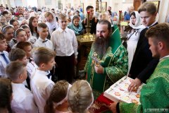 В день памяти преподобного Антония Римлянина, Новгородского чудотворца, епископ Гродненский и Волковысский Антоний совершил Божественную литургию в Покровском кафедральном соборе города Гродно