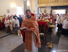 Божественную литургию в храме великомученика и целителя Пантелеимона города Гродно совершил епископ Гродненский и Волковысский Антоний 