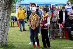 Епископ Антоний совершил Литургию на слёте православной молодежи Волковысского благочиния 