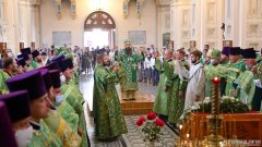 В день памяти преподобного Антония Римлянина, Новгородского чудотворца, епископ Гродненский и Волковысский Антоний совершил Божественную литургию в Покровском кафедральном соборе города Гродно