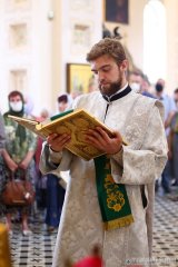 В день памяти преподобного Антония Римлянина, Новгородского чудотворца, епископ Гродненский и Волковысский Антоний совершил Божественную литургию в Покровском кафедральном соборе города Гродно