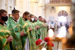 В день памяти преподобного Антония Римлянина, Новгородского чудотворца, епископ Гродненский и Волковысский Антоний совершил Божественную литургию в Покровском кафедральном соборе города Гродно