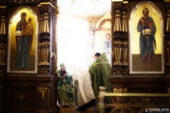 В день памяти преподобного Антония Римлянина, Новгородского чудотворца, епископ Гродненский и Волковысский Антоний совершил Божественную литургию в Покровском кафедральном соборе города Гродно