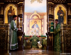 В день памяти преподобного Антония Римлянина, Новгородского чудотворца, епископ Гродненский и Волковысский Антоний совершил Божественную литургию в Покровском кафедральном соборе города Гродно