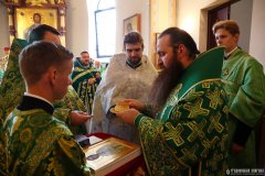 В день памяти преподобного Антония Римлянина, Новгородского чудотворца, епископ Гродненский и Волковысский Антоний совершил Божественную литургию в Покровском кафедральном соборе города Гродно