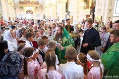 В день памяти преподобного Антония Римлянина, Новгородского чудотворца, епископ Гродненский и Волковысский Антоний совершил Божественную литургию в Покровском кафедральном соборе города Гродно