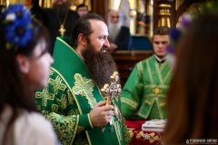 В день памяти преподобного Антония Римлянина, Новгородского чудотворца, епископ Гродненский и Волковысский Антоний совершил Божественную литургию в Покровском кафедральном соборе города Гродно