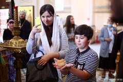 В день памяти преподобного Антония Римлянина, Новгородского чудотворца, епископ Гродненский и Волковысский Антоний совершил Божественную литургию в Покровском кафедральном соборе города Гродно