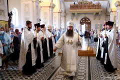 В канун праздника Преображения Господня Епископ Антоний совершил всенощное бдение в Свято-Покровском соборе