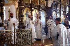 В канун праздника Преображения Господня Епископ Антоний совершил всенощное бдение в Свято-Покровском соборе