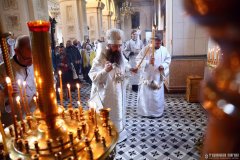 В канун праздника Преображения Господня Епископ Антоний совершил всенощное бдение в Свято-Покровском соборе