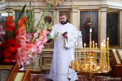 В неделю 9-ю по Пятидесятнице епископ Антоний совершил Божественную литургию в храме в честь святого Архангела Михаила города Щучин