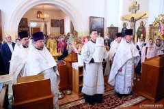 В неделю 9-ю по Пятидесятнице епископ Антоний совершил Божественную литургию в храме в честь святого Архангела Михаила города Щучин