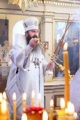 В неделю 9-ю по Пятидесятнице епископ Антоний совершил Божественную литургию в храме в честь святого Архангела Михаила города Щучин