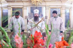 В неделю 9-ю по Пятидесятнице епископ Антоний совершил Божественную литургию в храме в честь святого Архангела Михаила города Щучин