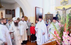 В неделю 9-ю по Пятидесятнице епископ Антоний совершил Божественную литургию в храме в честь святого Архангела Михаила города Щучин