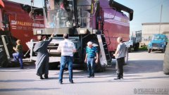 Освящение сельскохозяйственной техники  перед уборкой урожая