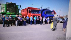 Освящение сельскохозяйственной техники  перед уборкой урожая