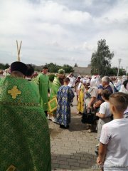 В день памяти преподобного Серафима Саровского епископ Антоний совершил Литургию в храме пророка Илии в агрогородке Обухово (новые фото)