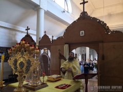 Литургия с народным пением проходит в храме святого Николая Чудотворца в Гродно