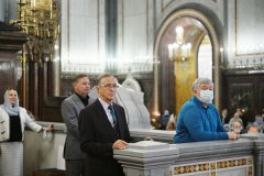 В праздник Рождества Пресвятой Богородицы правящий архиерей Гродненской епархии сослужил Предстоятелю Русской Церкви за Литургией в Храме Христа Спасителя в Москве В праздник Рождества Пресвятой Богородицы правящий архиерей Гродненской епархии сослужил Предстоятелю Русской Церкви за Литургией в Храме Христа Спасителя в Москве