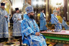 В праздник Рождества Пресвятой Богородицы правящий архиерей Гродненской епархии сослужил Предстоятелю Русской Церкви за Литургией в Храме Христа Спасителя в Москве В праздник Рождества Пресвятой Богородицы правящий архиерей Гродненской епархии сослужил Предстоятелю Русской Церкви за Литургией в Храме Христа Спасителя в Москве