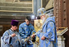 В праздник Рождества Пресвятой Богородицы правящий архиерей Гродненской епархии сослужил Предстоятелю Русской Церкви за Литургией в Храме Христа Спасителя в Москве В праздник Рождества Пресвятой Богородицы правящий архиерей Гродненской епархии сослужил Предстоятелю Русской Церкви за Литургией в Храме Христа Спасителя в Москве