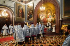 В праздник Рождества Пресвятой Богородицы правящий архиерей Гродненской епархии сослужил Предстоятелю Русской Церкви за Литургией в Храме Христа Спасителя в Москве В праздник Рождества Пресвятой Богородицы правящий архиерей Гродненской епархии сослужил Предстоятелю Русской Церкви за Литургией в Храме Христа Спасителя в Москве