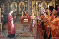 В канун праздника Усекновения главы Иоанна Крестителя епископ Антоний совершил всенощное бдение в Покровском кафедральном соборе города Гродно