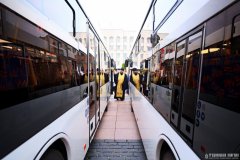 Секретарь Гродненской епархии освятил новые автобусы и спецтехнику для Гродно Секретарь Гродненской епархии освятил новые автобусы и спецтехнику для Гродно