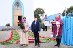 Архиепископ Антоний совершил Литургию в Покровском храме агрогородка Олекшицы [+ ВИДЕО]