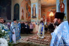 Архиепископ Антоний совершил Литургию в Покровском храме агрогородка Олекшицы [+ ВИДЕО]