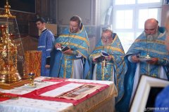 Архиепископ Антоний совершил Литургию в Покровском храме агрогородка Олекшицы [+ ВИДЕО]