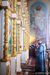 Архиепископ Антоний совершил Литургию в Покровском храме агрогородка Олекшицы [+ ВИДЕО]