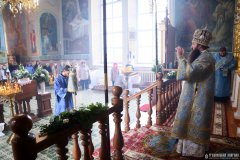 Архиепископ Антоний совершил Литургию в Покровском храме агрогородка Олекшицы [+ ВИДЕО]