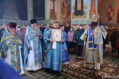 Архиепископ Антоний совершил Литургию в Покровском храме агрогородка Олекшицы [+ ВИДЕО]