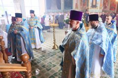 Архиепископ Антоний совершил Литургию в Покровском храме агрогородка Олекшицы [+ ВИДЕО]