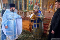Архиепископ Антоний совершил Литургию в Покровском храме агрогородка Олекшицы [+ ВИДЕО]