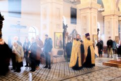 В канун Недели 14-й по Пятидесятнице архиепископ Антоний совершил всенощное бдение в Покровском кафедральном соборе города Гродно В канун Недели 14-й по Пятидесятнице архиепископ Антоний совершил всенощное бдение в Покровском кафедральном соборе города Гродно