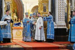 В праздник Рождества Пресвятой Богородицы правящий архиерей Гродненской епархии сослужил Предстоятелю Русской Церкви за Литургией в Храме Христа Спасителя в Москве В праздник Рождества Пресвятой Богородицы правящий архиерей Гродненской епархии сослужил Предстоятелю Русской Церкви за Литургией в Храме Христа Спасителя в Москве