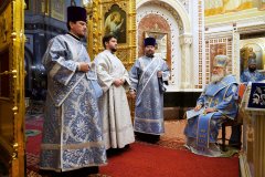 В праздник Рождества Пресвятой Богородицы правящий архиерей Гродненской епархии сослужил Предстоятелю Русской Церкви за Литургией в Храме Христа Спасителя в Москве В праздник Рождества Пресвятой Богородицы правящий архиерей Гродненской епархии сослужил Предстоятелю Русской Церкви за Литургией в Храме Христа Спасителя в Москве