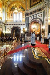 В праздник Рождества Пресвятой Богородицы правящий архиерей Гродненской епархии сослужил Предстоятелю Русской Церкви за Литургией в Храме Христа Спасителя в Москве В праздник Рождества Пресвятой Богородицы правящий архиерей Гродненской епархии сослужил Предстоятелю Русской Церкви за Литургией в Храме Христа Спасителя в Москве