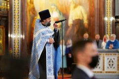 В праздник Рождества Пресвятой Богородицы правящий архиерей Гродненской епархии сослужил Предстоятелю Русской Церкви за Литургией в Храме Христа Спасителя в Москве В праздник Рождества Пресвятой Богородицы правящий архиерей Гродненской епархии сослужил Предстоятелю Русской Церкви за Литургией в Храме Христа Спасителя в Москве