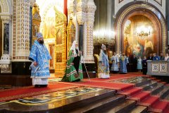 В праздник Рождества Пресвятой Богородицы правящий архиерей Гродненской епархии сослужил Предстоятелю Русской Церкви за Литургией в Храме Христа Спасителя в Москве В праздник Рождества Пресвятой Богородицы правящий архиерей Гродненской епархии сослужил Предстоятелю Русской Церкви за Литургией в Храме Христа Спасителя в Москве