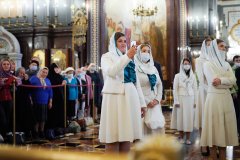 В праздник Рождества Пресвятой Богородицы правящий архиерей Гродненской епархии сослужил Предстоятелю Русской Церкви за Литургией в Храме Христа Спасителя в Москве В праздник Рождества Пресвятой Богородицы правящий архиерей Гродненской епархии сослужил Предстоятелю Русской Церкви за Литургией в Храме Христа Спасителя в Москве