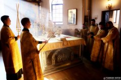 В Неделю 16-ю по Пятидесятнице архиепископ Антоний совершил Литургию в Покровском кафедральном соборе города Гродно [+ ВИДЕО]