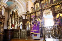 В Неделю по Воздвижении архиепископ Антоний совершил Литургию в Покровском кафедральном соборе города Гродно [+ ВИДЕО]