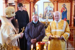 Архиепископ Антоний возглавил престольные торжества в храме святого апостола Иоанна Богослова деревни Демброво [+ ВИДЕО]