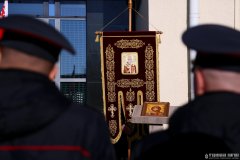 Архиепископ Антоний освятил хоругвь Октябрьского отдела Департамента охраны города Гродно